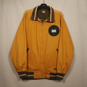 STALL & DEAN Vintage Yellow/ Green Varsity Jacket. Size XL